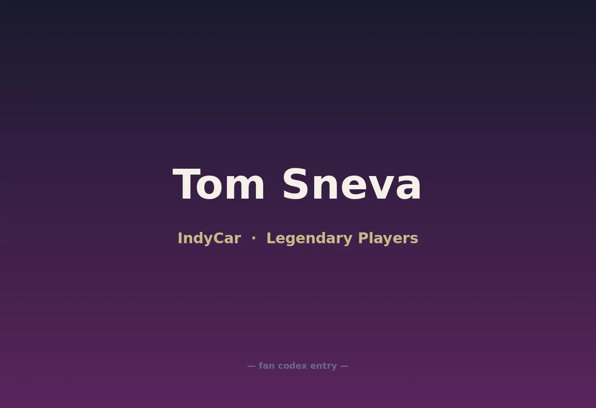 Tom Sneva
